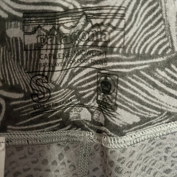 Patagonia women's leggings capilene midweight base layer salt grey size small - Picture 5 of 6